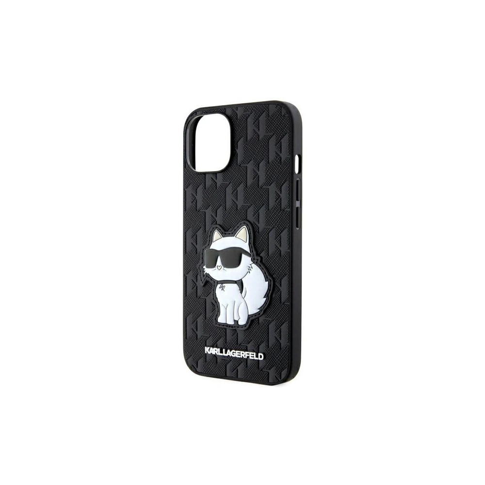 Hurtownia GSM - Etui Karl Lagerfeld KLHCP14MSAKHPCK Apple iPhone 14 Plus / 15 Plus schwarz Saffiano Monogram Choupette - KLD1546 - {ean13} - Hurt