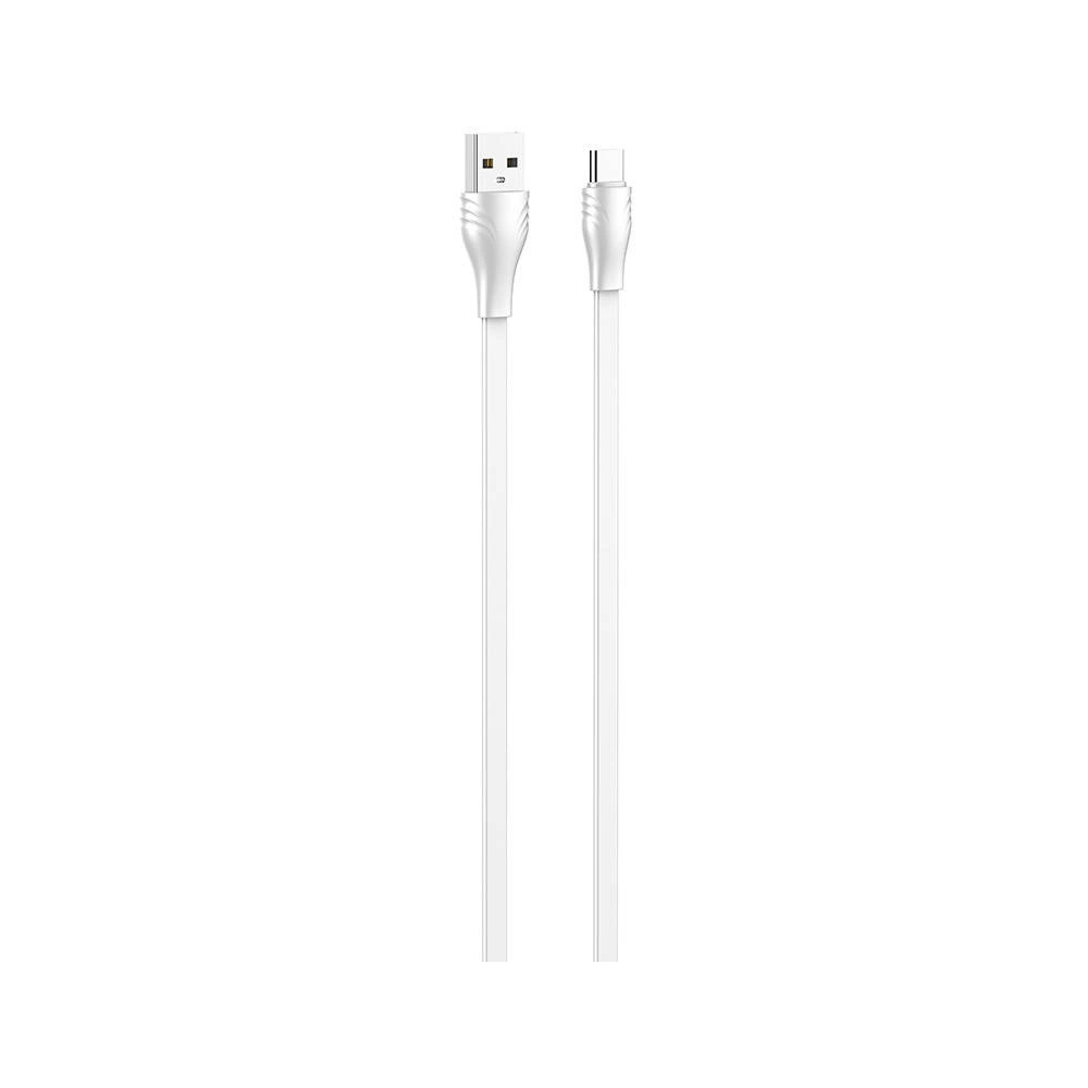 Hurtownia GSM - Kábel LDNIO LS550 USB-A/USB-C 2.4A, 0.2m (fehér) - LDN372 - {ean13} - Hurt
