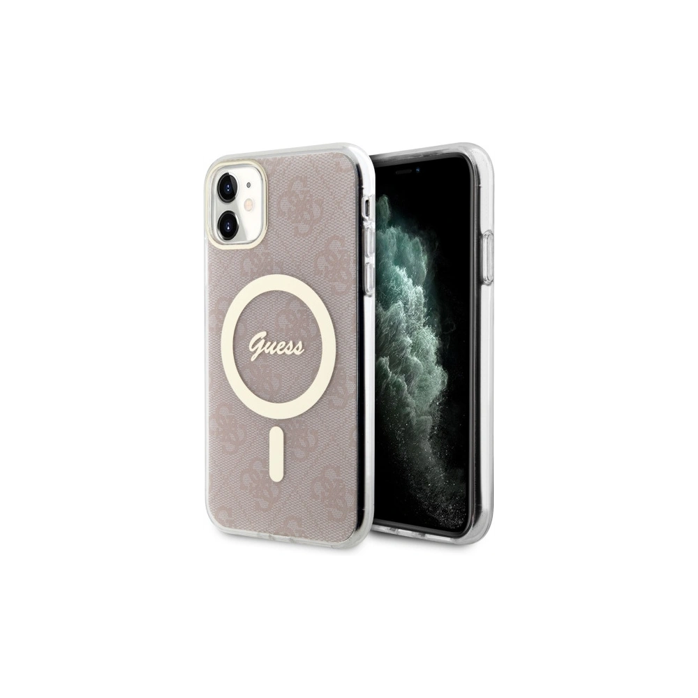 Hurtownia GSM - Etui Guess GUHMN61H4STP Apple iPhone 11 roz/broz hardcase 4G MagSafe - GUE2465 - {ean13} - Hurt
