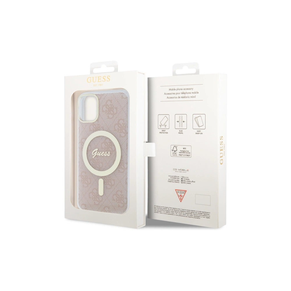 Hurtownia GSM - Etui Guess GUHMN61H4STP Apple iPhone 11 roz/broz hardcase 4G MagSafe - GUE2465 - {ean13} - Hurt