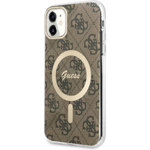 Hurtownia GSM - Etui Guess GUHMN61H4STW Apple iPhone 11 maro/brown hardcase 4G MagSafe - GUE2466 - {ean13} - Hurt