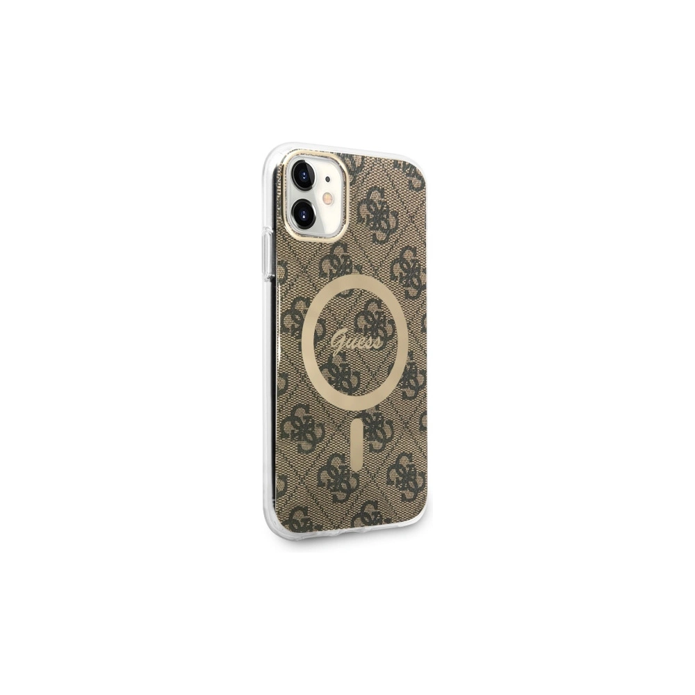 Hurtownia GSM - Etui Guess GUHMN61H4STW Apple iPhone 11 hnědé/brown hardcase 4G MagSafe - GUE2466 - {ean13} - Hurt