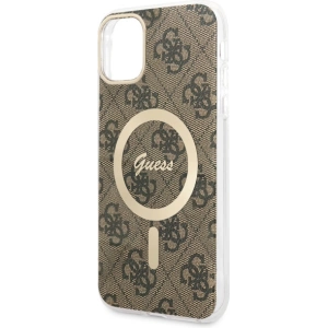 Hurtownia GSM - Etui Guess GUHMN61H4STW Apple iPhone 11 maro/brown hardcase 4G MagSafe - GUE2466 - {ean13} - Hurt
