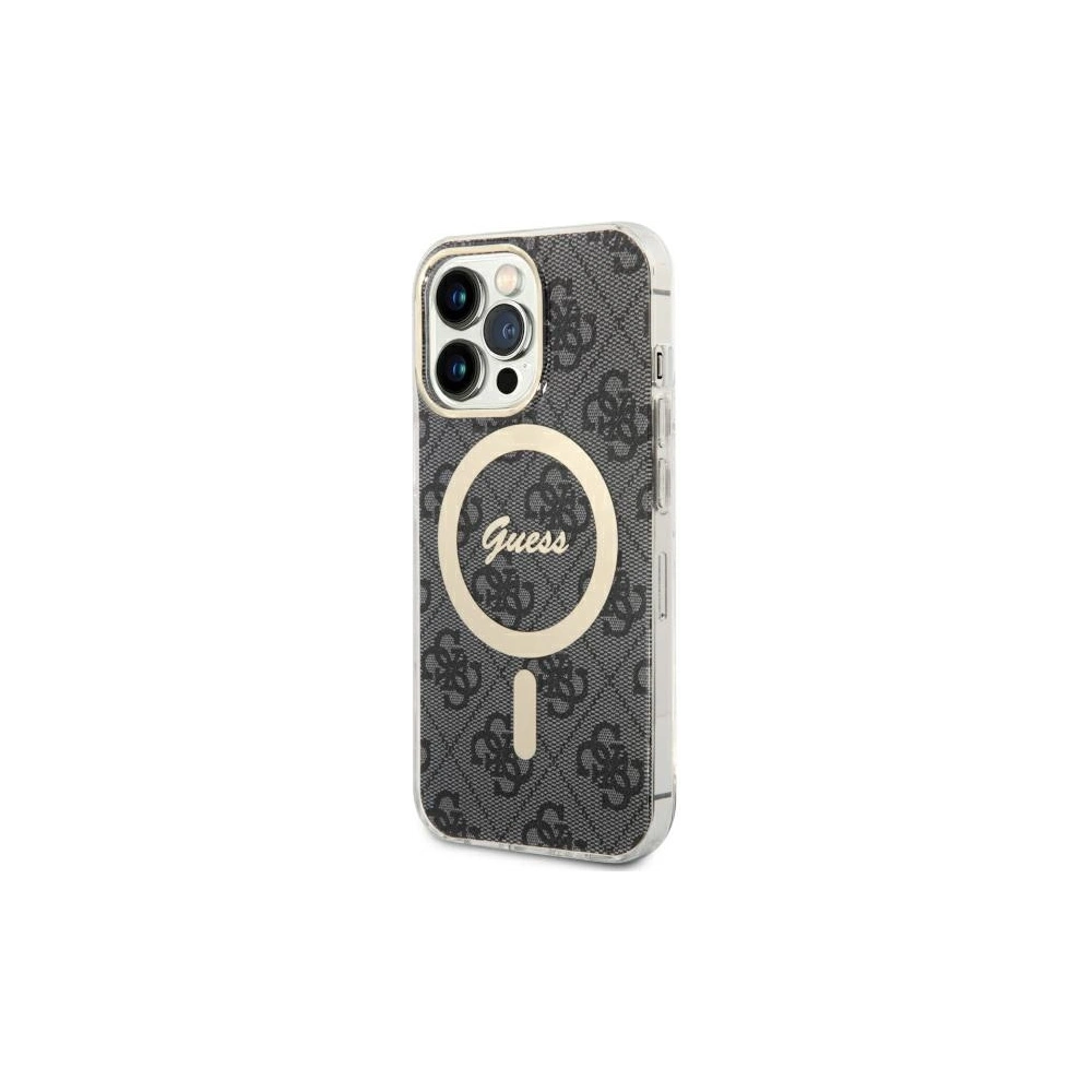 Wholesale Guess GUHMP13LH4STK Apple iPhone 13 Pro black hardcase 4G MagSafe - GUE2467 - {ean13} - Hurt
