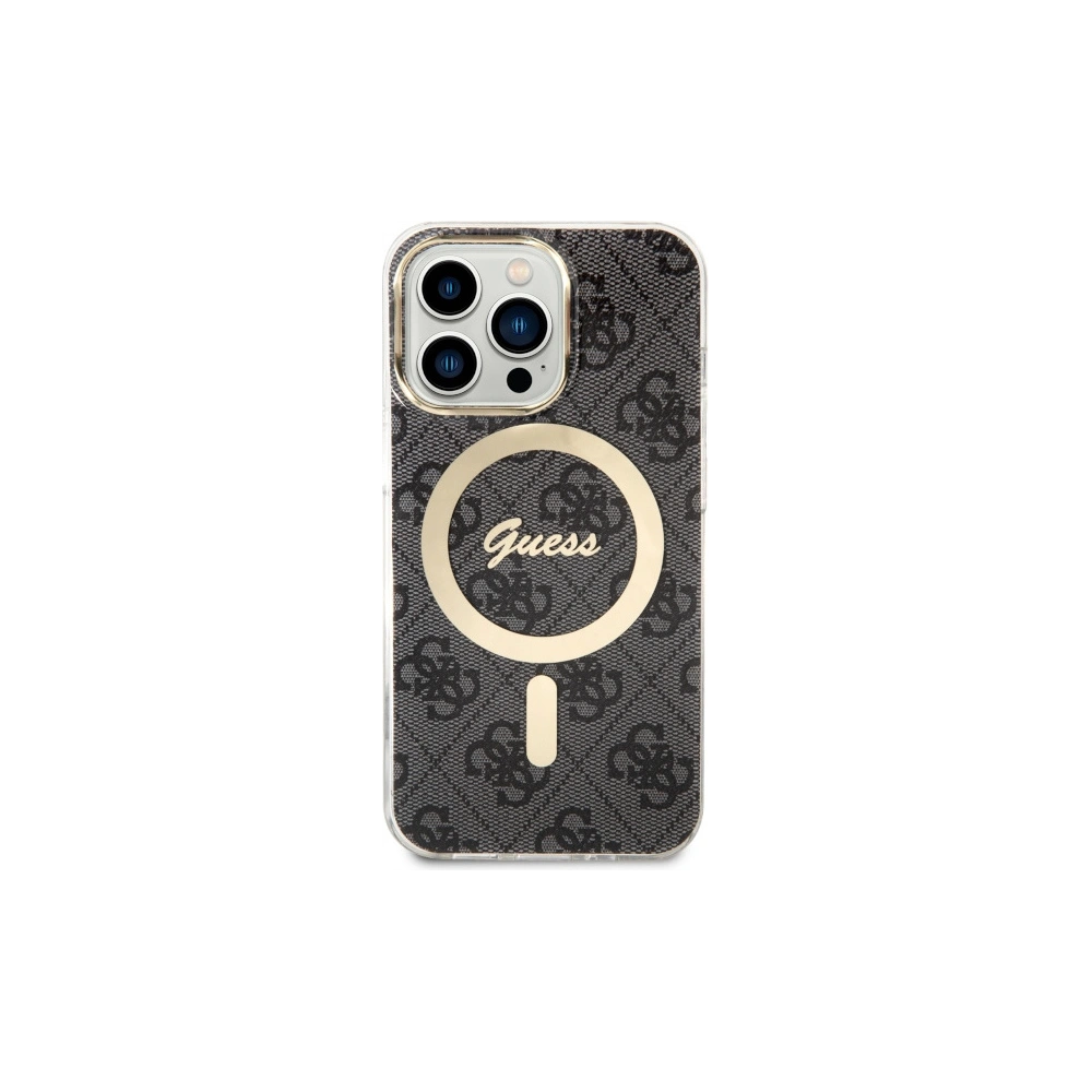 Wholesale Guess GUHMP13LH4STK Apple iPhone 13 Pro black hardcase 4G MagSafe - GUE2467 - {ean13} - Hurt