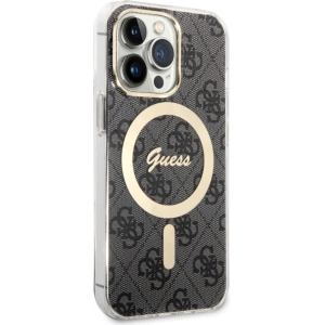 Etui Guess GUHMP13LH4STK Apple iPhone 13 Pro czarny/black hardcase 4G MagSafe