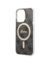 Wholesale Guess GUHMP13LH4STK Apple iPhone 13 Pro black hardcase 4G MagSafe - GUE2467 - {ean13} - Hurt