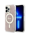 Guess GUHMP13LH4STP Apple iPhone 13 Pro pink hardcase 4G MagSafe