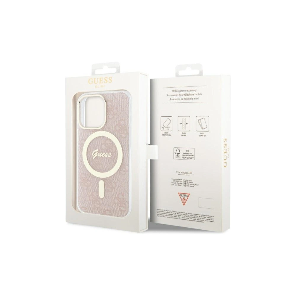 Wholesale Guess GUHMP13LH4STP Apple iPhone 13 Pro pink hardcase 4G MagSafe - GUE2468 - {ean13} - Hurt