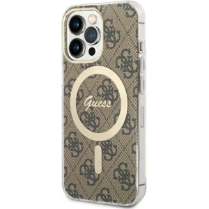 Wholesale Guess GUHMP13LH4STW Apple iPhone 13 Pro brown hardcase 4G MagSafe - GUE2469 - {ean13} - Hurt