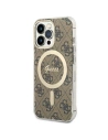 Wholesale Guess GUHMP13LH4STW Apple iPhone 13 Pro brown hardcase 4G MagSafe - GUE2469 - {ean13} - Hurt