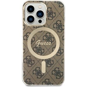Wholesale Guess GUHMP13LH4STW Apple iPhone 13 Pro brown hardcase 4G MagSafe - GUE2469 - {ean13} - Hurt