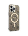 Wholesale Guess GUHMP13LH4STW Apple iPhone 13 Pro brown hardcase 4G MagSafe - GUE2469 - {ean13} - Hurt