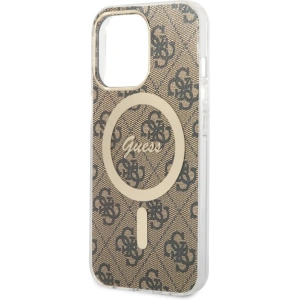 Wholesale Guess GUHMP13LH4STW Apple iPhone 13 Pro brown hardcase 4G MagSafe - GUE2469 - {ean13} - Hurt
