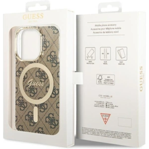 Wholesale Guess GUHMP13LH4STW Apple iPhone 13 Pro brown hardcase 4G MagSafe - GUE2469 - {ean13} - Hurt