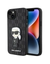 Etui Karl Lagerfeld KLHCP14MSAKHPKK Apple iPhone 14 Plus / 15 Plus schwarz Saffiano Monogram Ikonik