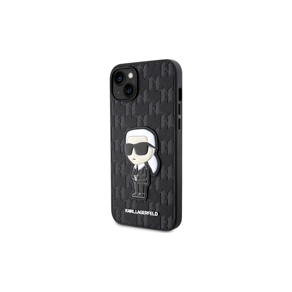Hurtownia GSM - Etui Karl Lagerfeld KLHCP14MSAKHPKK Apple iPhone 14 Plus / 15 Plus schwarz Saffiano Monogram Ikonik - KLD1547 - {ean13} - Hurt