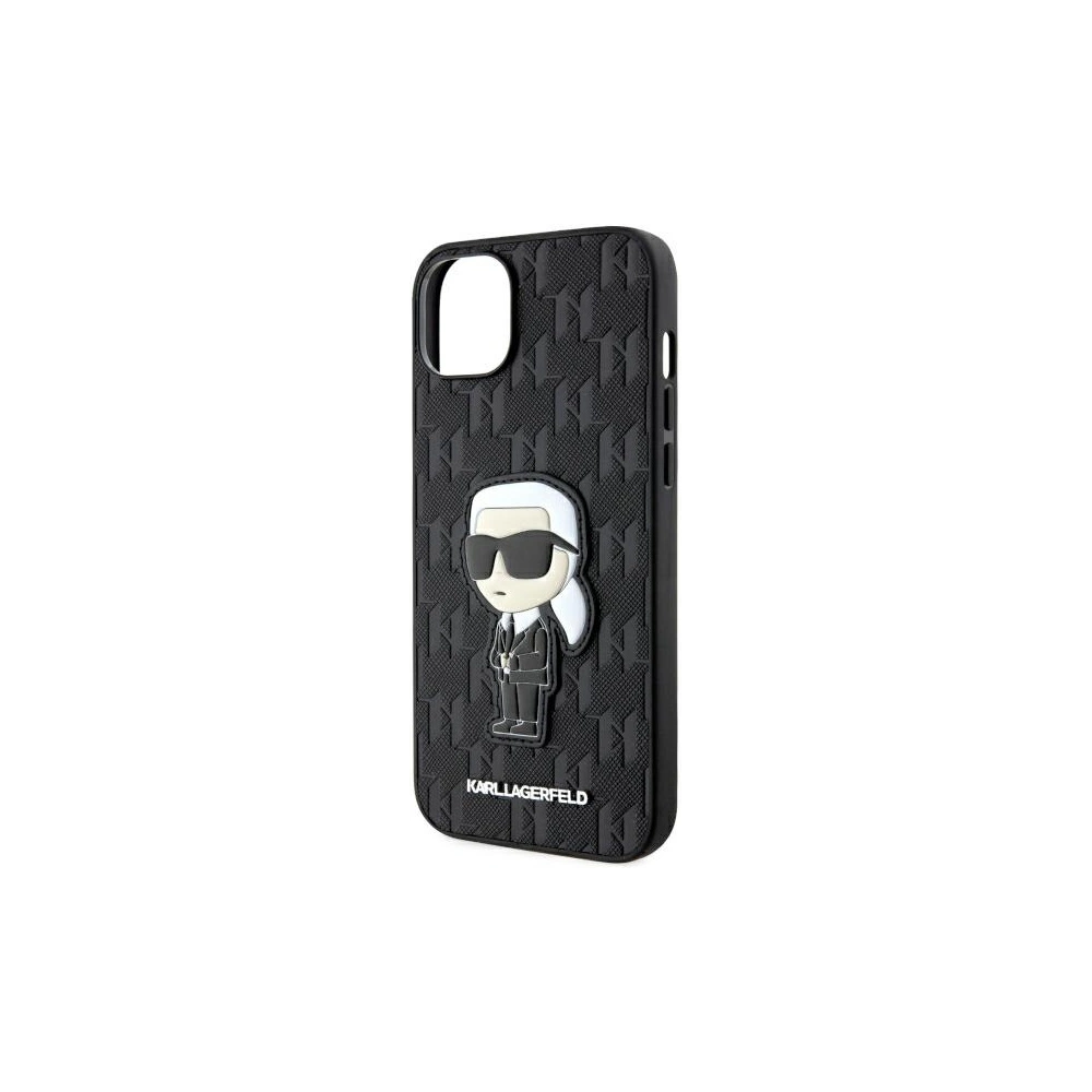 Hurtownia GSM - Etui Karl Lagerfeld KLHCP14MSAKHPKK Apple iPhone 14 Plus / 15 Plus schwarz Saffiano Monogram Ikonik - KLD1547 - {ean13} - Hurt