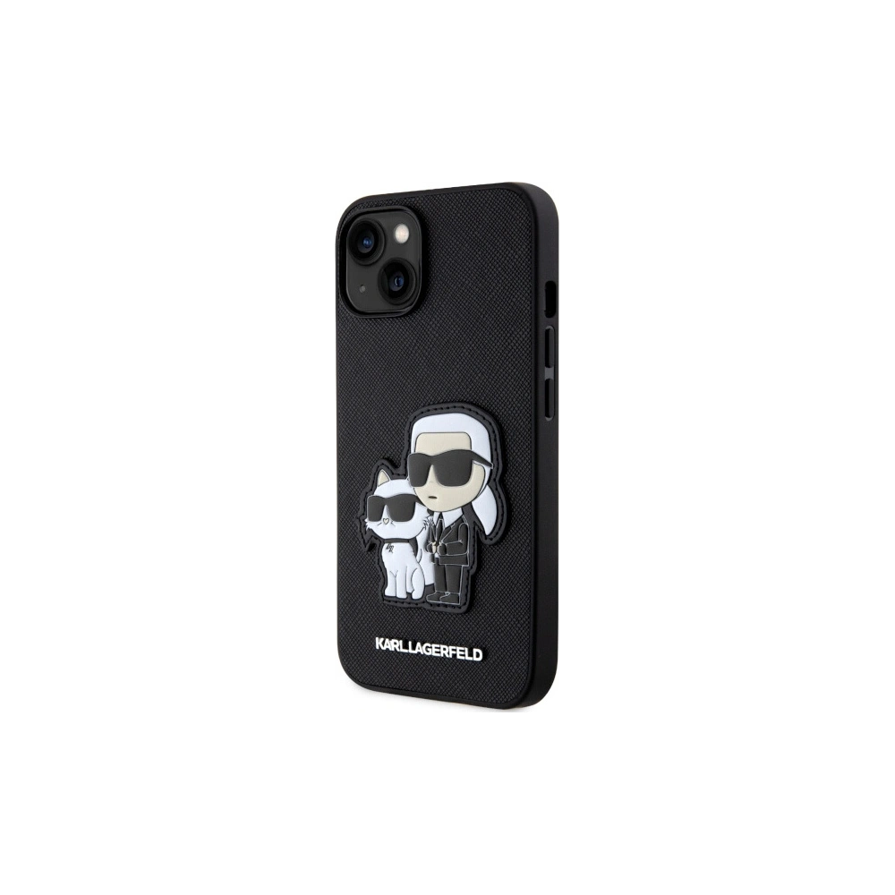 Hurtownia GSM - Etui Karl Lagerfeld KLHCP14MSANKCPK Apple iPhone 14 Plus / 15 Plus Hardcase schwarz Saffiano Karl & Choupette - KLD1548 - {ean13} - Hurt