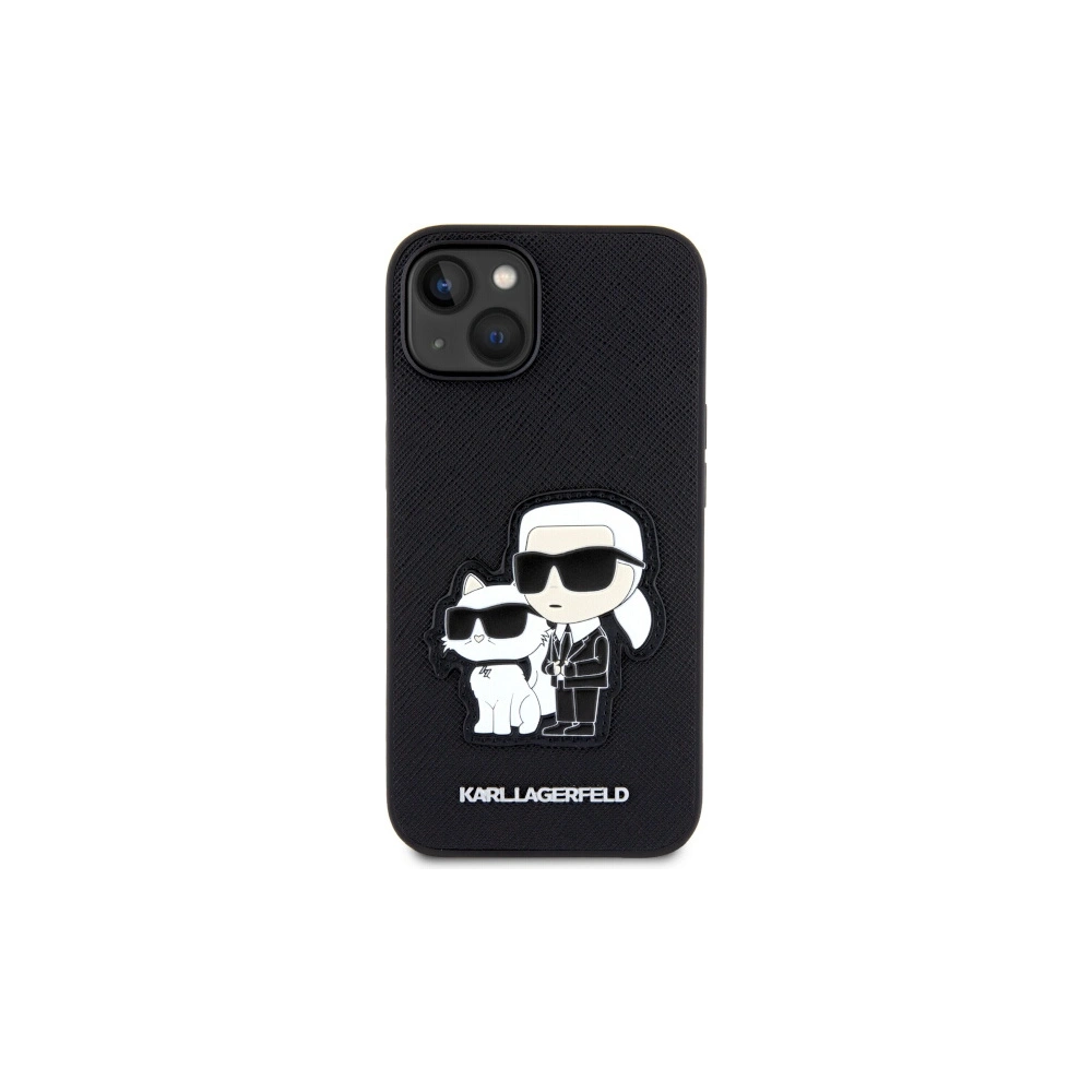 Hurtownia GSM - Etui Karl Lagerfeld KLHCP14MSANKCPK Apple iPhone 14 Plus / 15 Plus Hardcase schwarz Saffiano Karl & Choupette - KLD1548 - {ean13} - Hurt