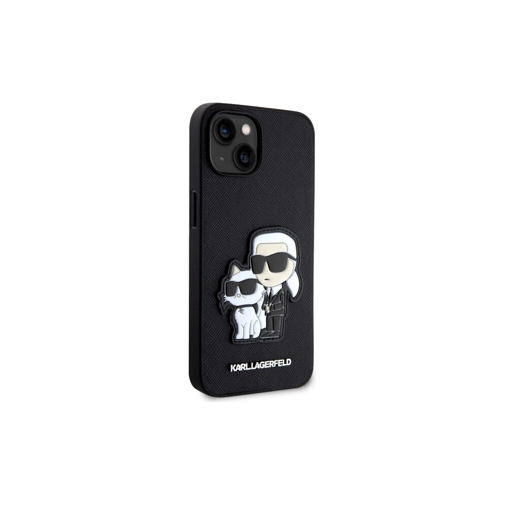 Hurtownia GSM - Etui Karl Lagerfeld KLHCP14MSANKCPK Apple iPhone 14 Plus / 15 Plus Hardcase schwarz Saffiano Karl & Choupette - KLD1548 - {ean13} - Hurt