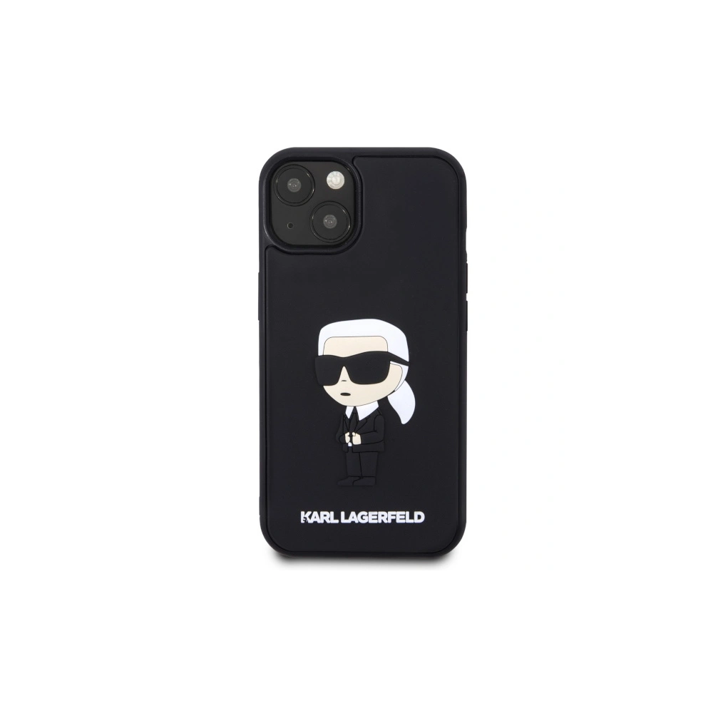 Hurtownia GSM - Etui Karl Lagerfeld KLHCP14S3DRKINK Apple iPhone 14 negru/black hardcase Rubber Ikonik 3D - KLD1550 - {ean13} - Hurt