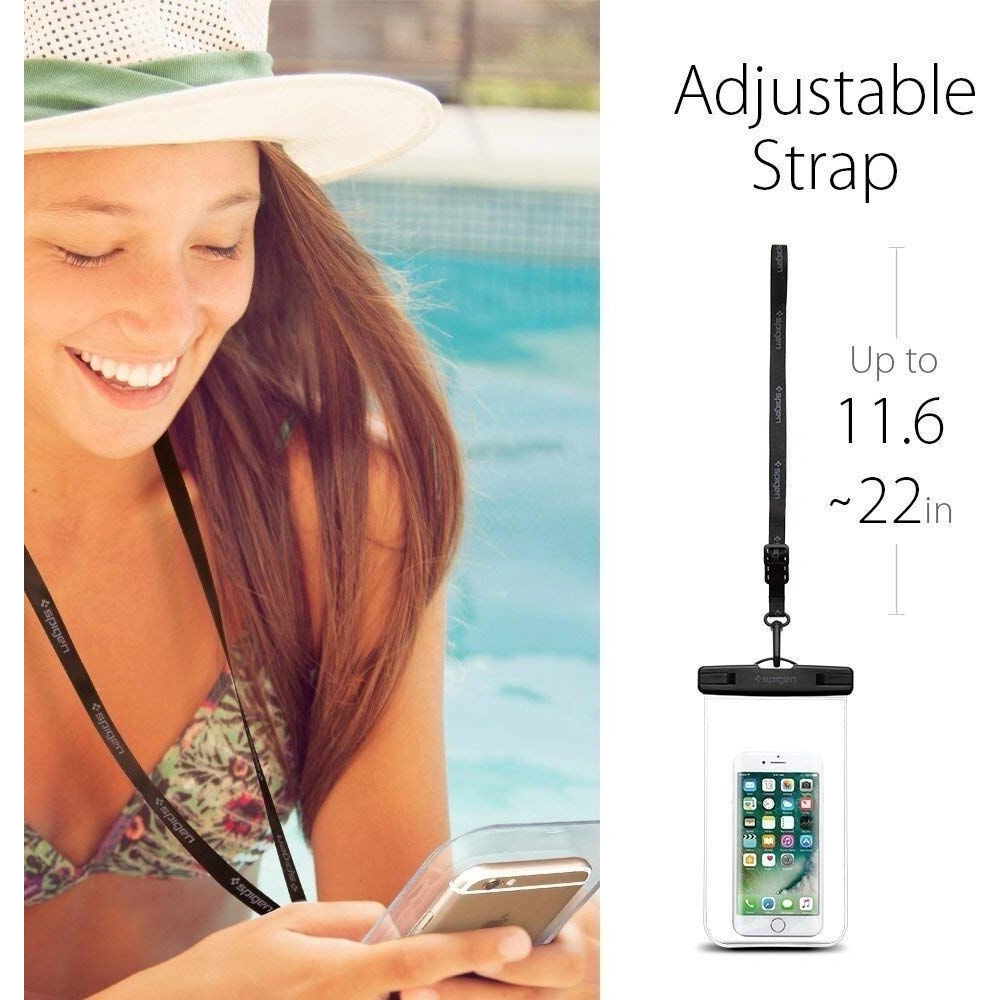 Univerzální voděodolné pouzdro Spigen A600 Case Crystal Clear