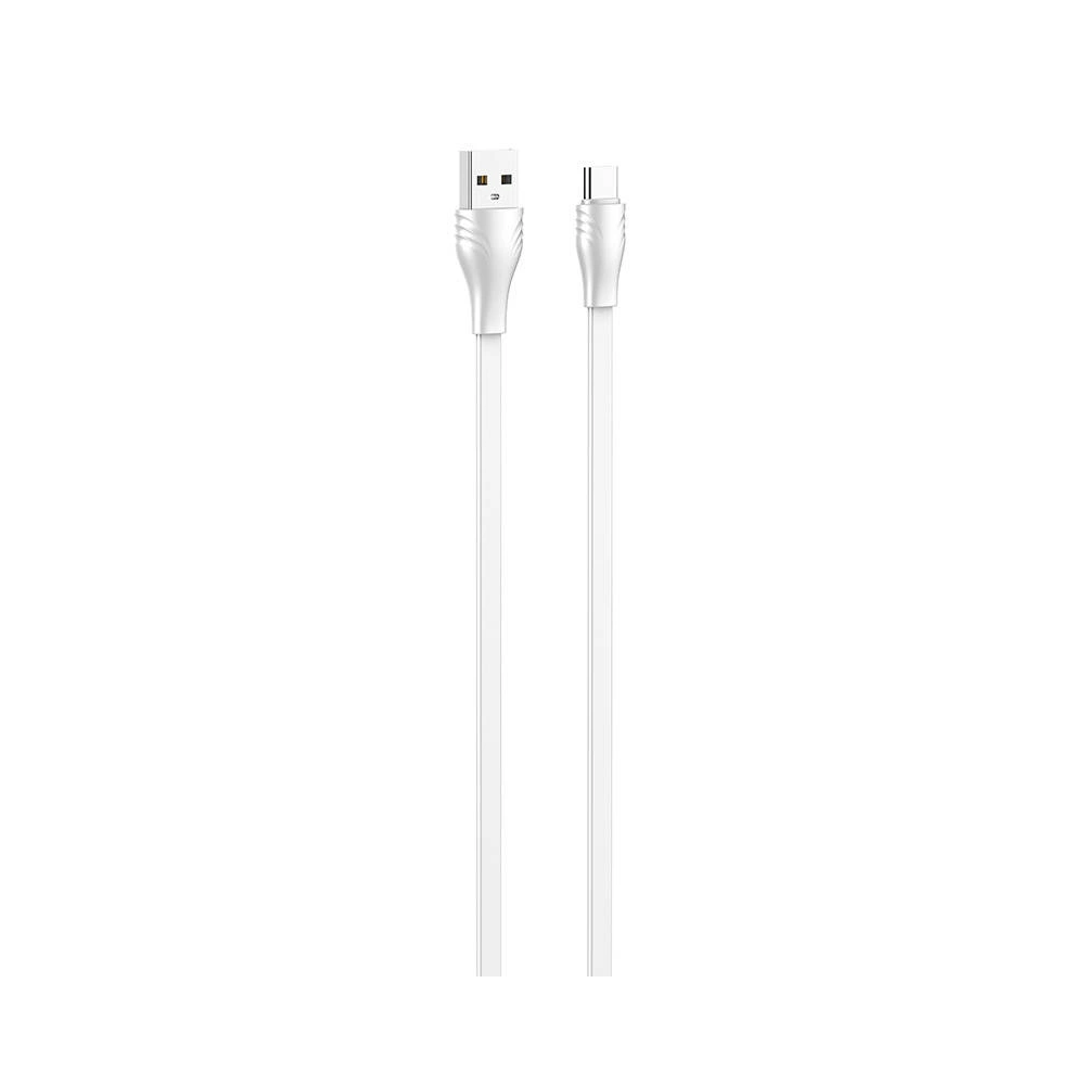Hurtownia GSM - Kabel LDNIO LS553 USB-A/USB-C 2.1A, 2m (bílý) - LDN381 - {ean13} - Hurt