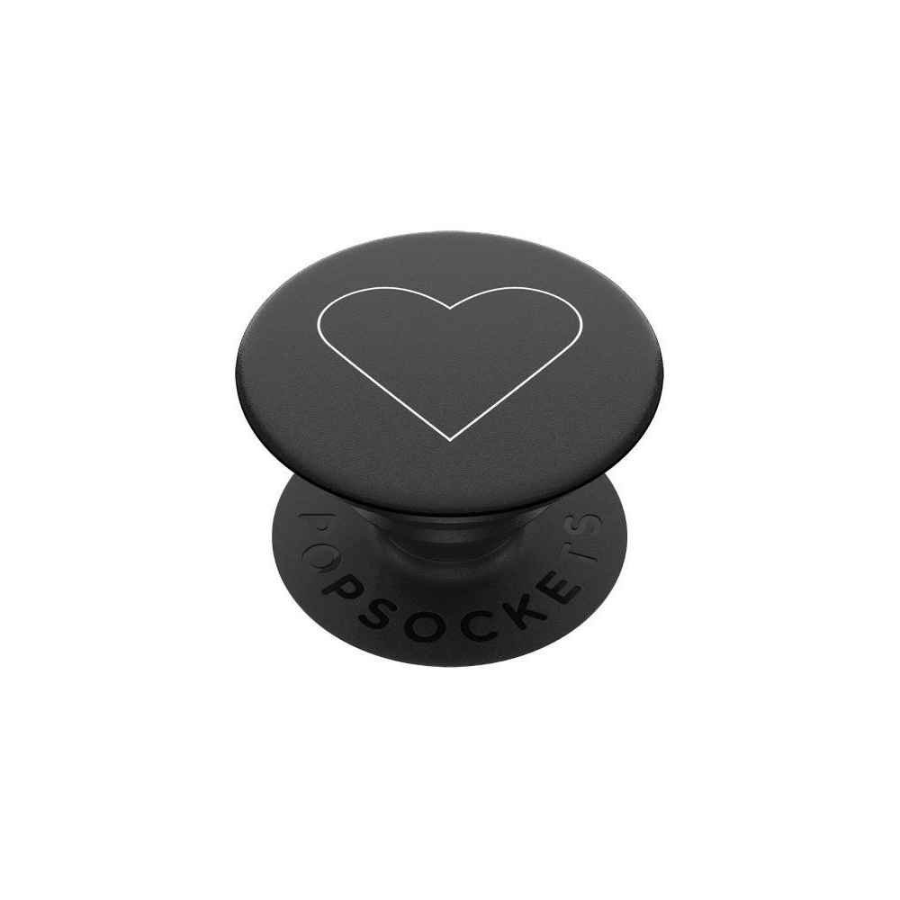 Hurtownia GSM - Suport pentru telefon POPSOCKETS 2 White Heart Black 800667 - POP427 - {ean13} - Hurt