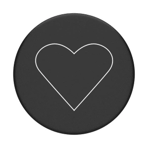 Hurtownia GSM - Suport pentru telefon POPSOCKETS 2 White Heart Black 800667 - POP427 - {ean13} - Hurt