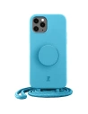 Etui Just Elegance PopGrip Apple iPhone 11 Pro modrý/aqua 30053
