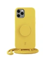 Etui Just Elegance PopGrip Apple iPhone 11 Pro sárga/róka láb 30052