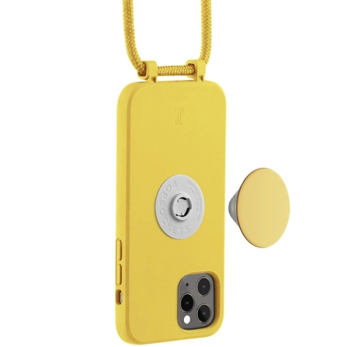 Etui Just Elegance PopGrip Apple iPhone 11 Pro żółty/rabbit`s paw 30052