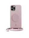 Etui Just Elegance PopGrip Apple iPhone 12 Pro Max jasně růžový/rose breath 30184 AW/SS