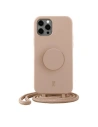 Etui Just Elegance PopGrip Apple iPhone 12/12 Pro béžový/beige 30174 AW/SS23