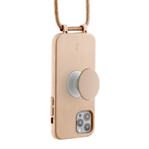 Etui Just Elegance PopGrip Apple iPhone 12/12 Pro beżowy/beige 30174 AW/SS23
