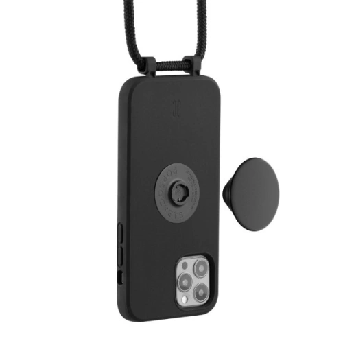 Etui Just Elegance PopGrip Apple iPhone 12/12 Pro czarny/black 30157 AW/SS23