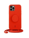 Etui Just Elegance PopGrip Apple iPhone 12/12 Pro roșu/red 30034