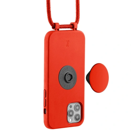 Etui Just Elegance PopGrip Apple iPhone 12/12 Pro czerwony/red 30034