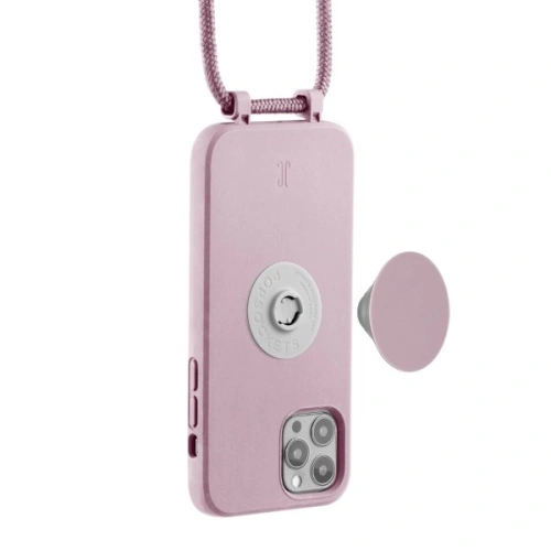 Etui Just Elegance PopGrip Apple iPhone 12/12 Pro jasno różowy/rose breath 30183 AW/SS