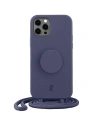 Etui Just Elegance PopGrip Apple iPhone 12/12 Pro purpurowy/purple 30032