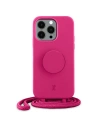 Etui Just Elegance PopGrip Apple iPhone 13 Pro różowy/orchid flower 30072