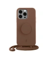 Etui Just Elegance PopGrip Apple iPhone 14 Pro brązowy/brown sugar 30147 AW/SS2