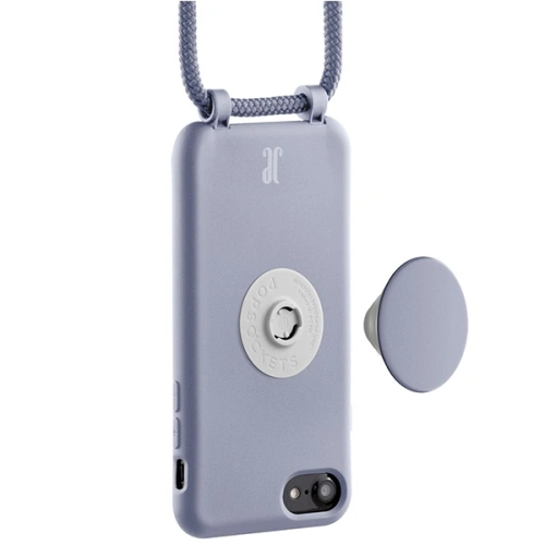 Etui Just Elegance PopGrip Apple iPhone SE 2022/SE 2020/8/7 purpurowy/purple 30012