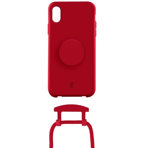 Etui Just Elegance PopGrip Apple iPhone XS/X czerwony/cyber red 30016