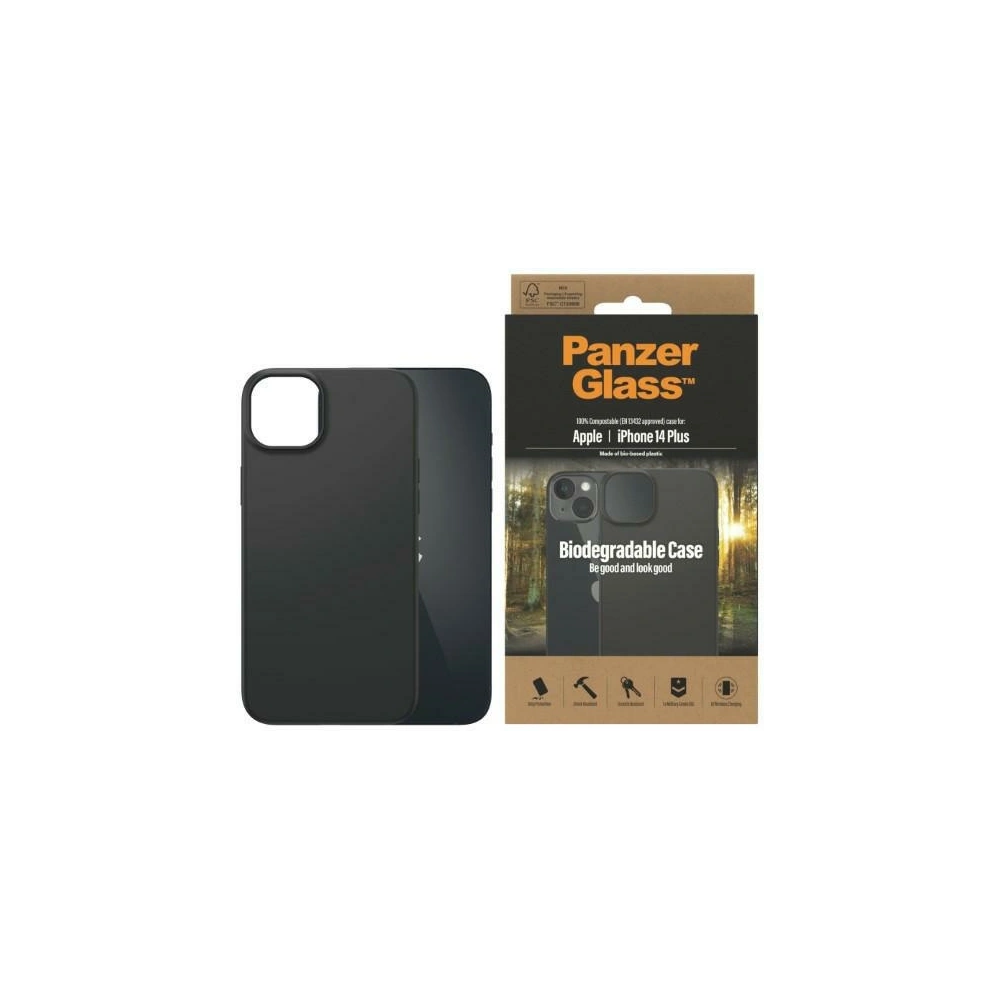 Hurtownia GSM - Etui PanzerGlass Biodegradable Case Apple iPhone 14 Plus / 15 Plus negru/black 0419 - PZG16 - {ean13} - Hurt