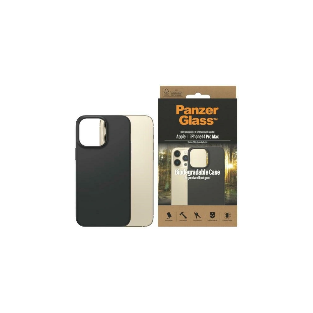 Hurtownia GSM - Etui PanzerGlass Biodegradable Case Apple iPhone 14 Pro Max czarny/black 0420 - PZG18 - {ean13} - Hurt