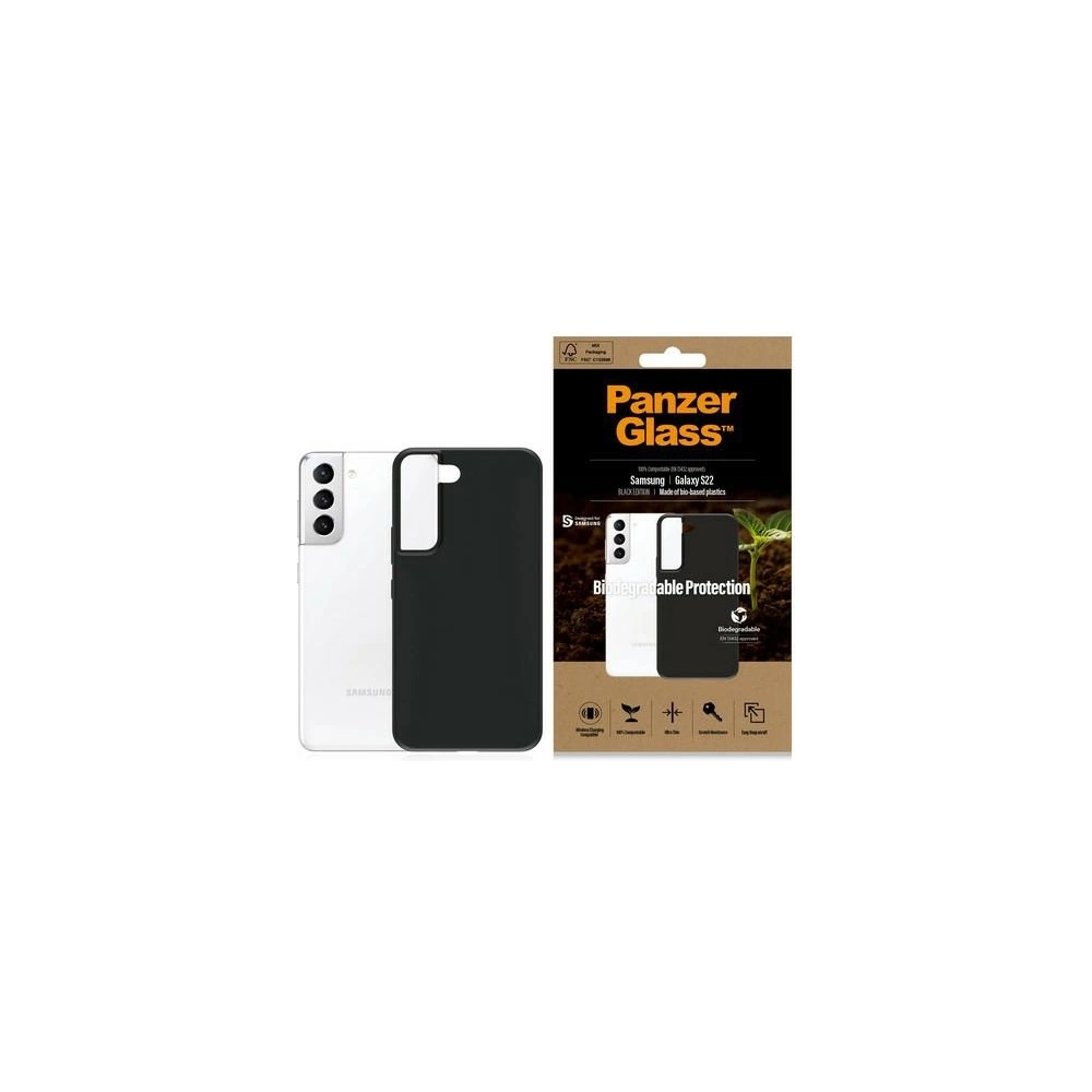 Hurtownia GSM - Etui PanzerGlass Biodegradabilní pouzdro Samsung Galaxy S22 černé/black 0374 - PZG22 - {ean13} - Hurt
