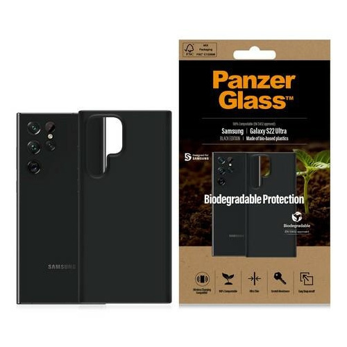 PanzerGlass Distributor - 5711724003769 - PZG23 - PanzerGlass Biodegradable Case Samsung Galaxy S22 Ultra black 0376 - B2B homescreen