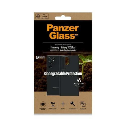 Etui PanzerGlass Biodegradable Case Samsung Galaxy S22 Ultra czarny/black 0376